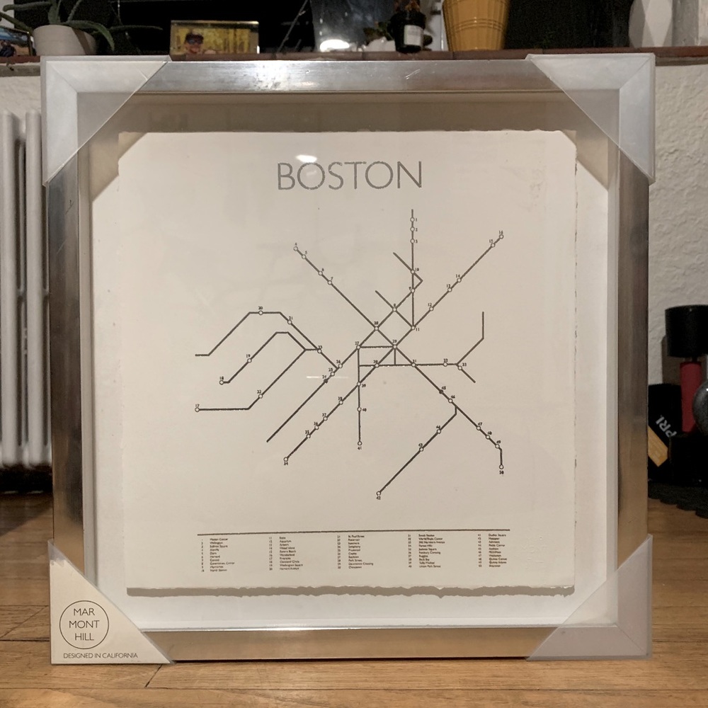 Boston wall art